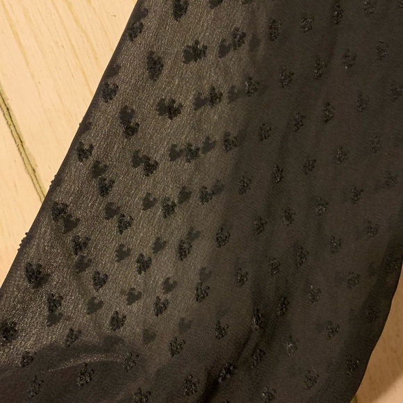 INDIGO ROSE women’s black see-through long sleeves, size large - Picture 5 of 6